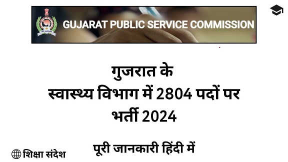 GPSC Various Posts Recruitment 2024